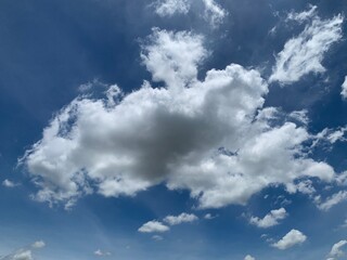 cumulus cloud on blue sky background ep24