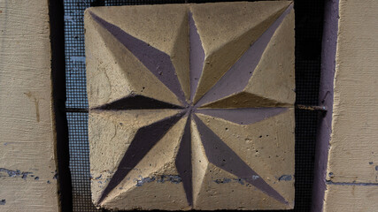 background from a star made of concrete