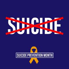 World Suicide Prevention Day (September 10) design concept.