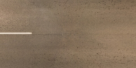 view from above on texture of old asphalt road