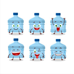 Cartoon character of gallon with smile expression