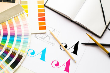 Graphic design logo - obrazy, fototapety, plakaty
