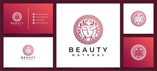 flower beauty logo design inspiration for salon spa skin care and product beauty	