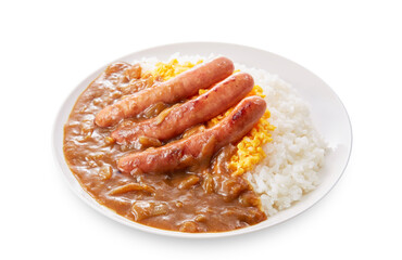ウインナーカレー　炒り卵入り