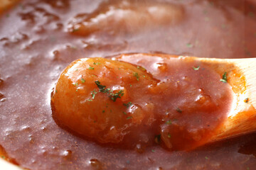 玉ねぎとトマトのスープ