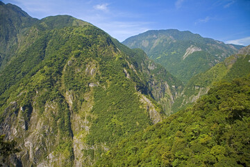Obraz premium Taiwan Hualien Taroko Zhuilu Ancient Road and Mountains