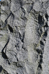 Close Up of Roughly Carved Stone Wall 