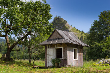 Abandoned house in the mountains