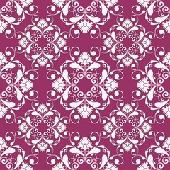 Vintage jewelry seamless pattern with colored gems...Flowers made of precious stones...