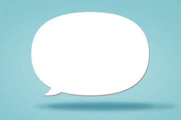 宙に浮いた吹き出しのイラスト