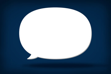 宙に浮いた吹き出しのイラスト