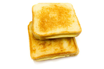 croque-monsieur isolé sur un fond blanc