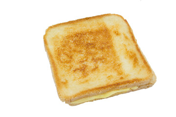 croque-monsieur isolé sur un fond blanc