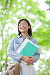 Fototapeta premium 女子大学生ポートレート