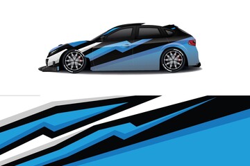 Obraz premium Sports car wrapping decal design