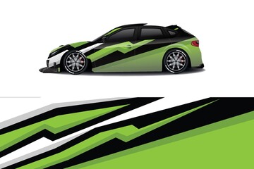 Obraz premium Sports car wrapping decal design