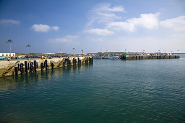 Fototapeta premium Taiwan Penghu Wangan Tanmen Port