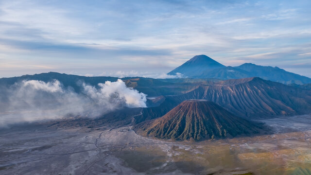 Mount Bromo in Indonesia at sunrise