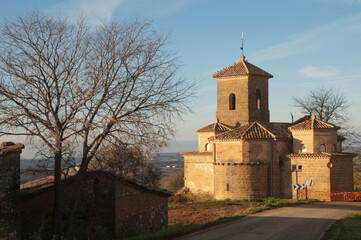 Fototapeta na wymiar Parish church of Yaso in the Guara mountains. Huesca. Aragon. Spain.