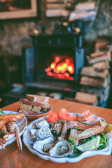 Delicious seafood, Applecross Inn, Scottish highlands