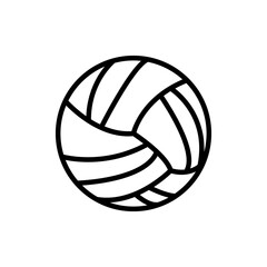 volleyball icon in sports line style