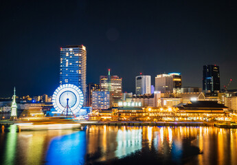 Obraz premium 神戸ハーバーランド 夜景