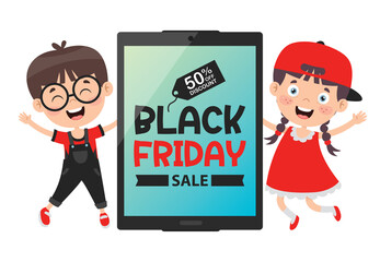 Black Friday Sale Inscription Design Template