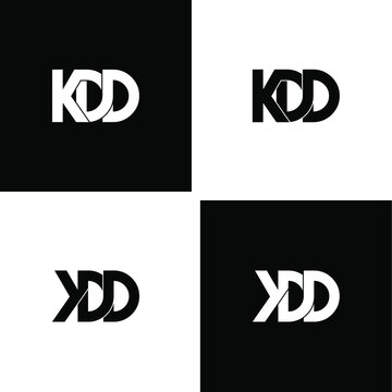 kdd letter original monogram logo design