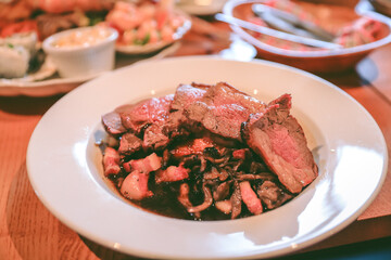 Delicious beef, Applecross Inn, Scottish highlands
