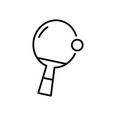 Ping, pong, table, tennis icon with outline style vector for your web design, logo, UI. illustration