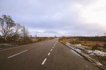 A82 road Scotland, Ballachulish, Scottish highlands