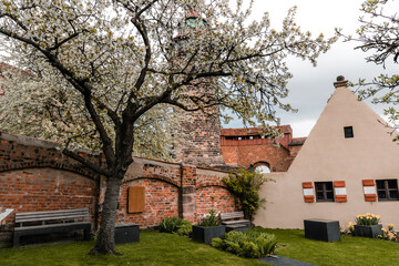 Fototapeta premium Small town in Nuremberg, Germany