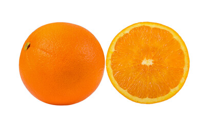 Orange slice isolated on white background