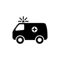ambulance icon. One of set web icons.