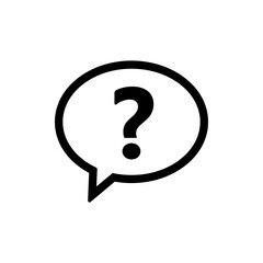 Chat, question icon. One of set web icon