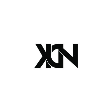 kdn letter original monogram logo design