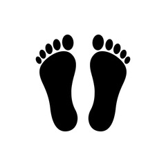 footprint icon. One of set web icon