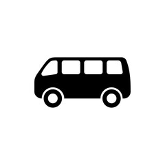 bus icon. One of set web icon