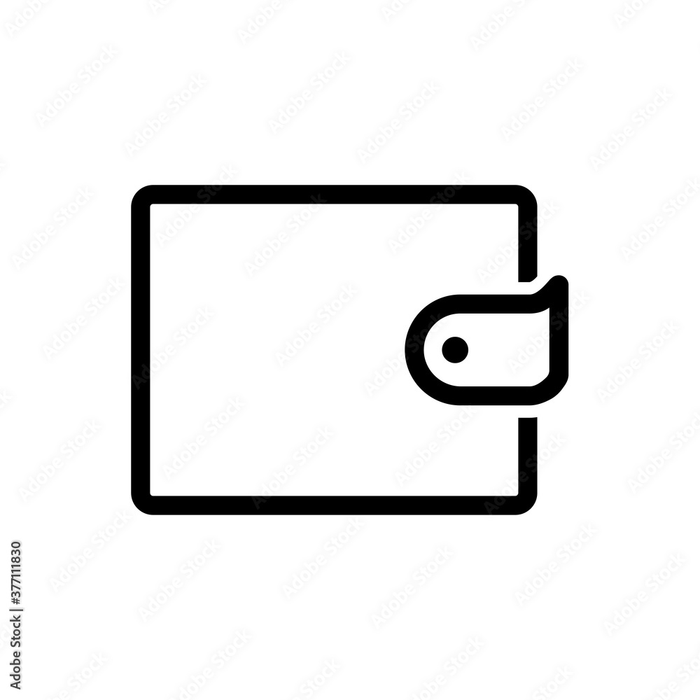 Poster purse, linear icon. one of a set of linear web icon