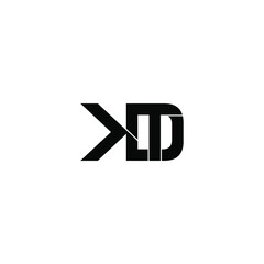 kdt letter original monogram logo design