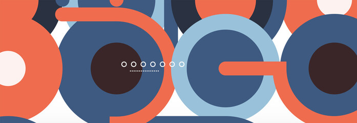 Obraz premium Circles and lines abstract background for covers, banners, flyers and posters and other templates