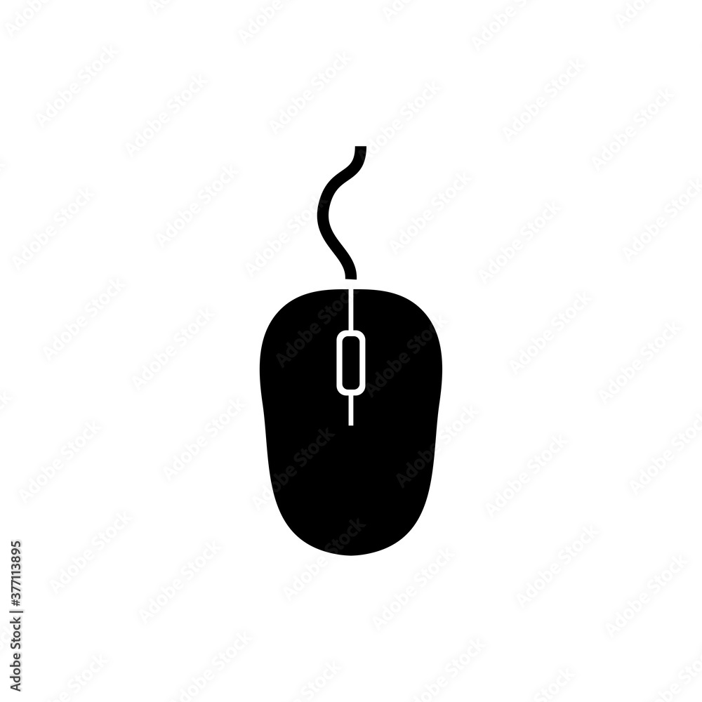 Poster mouse icon vector. one of set web icon