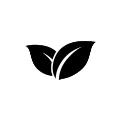 leaf icon. One of set web icon