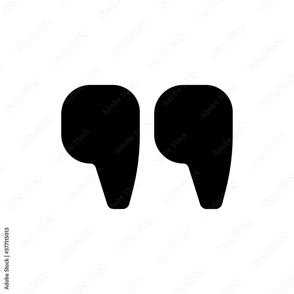 Poster quotation icon. one of set web icon