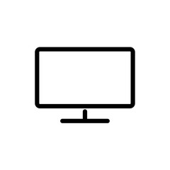 Monitor, linear icon. One of a set of linear web icon