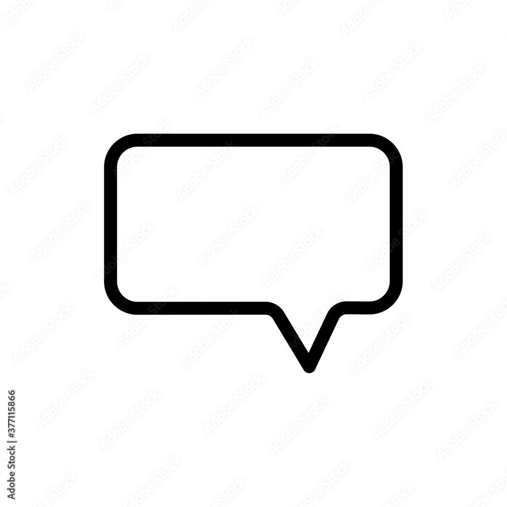 Poster chat, linear icon. one of a set of linear web icon