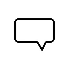 Naklejka premium Chat, linear icon. One of a set of linear web icon