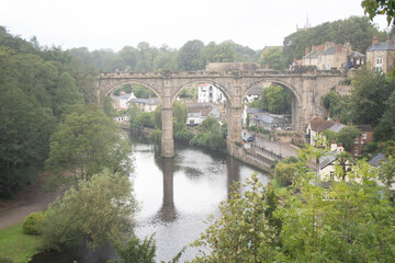 Fototapeta na wymiar Popular tourist destination of Knaresborough, a picturesque village in Yorkshire.