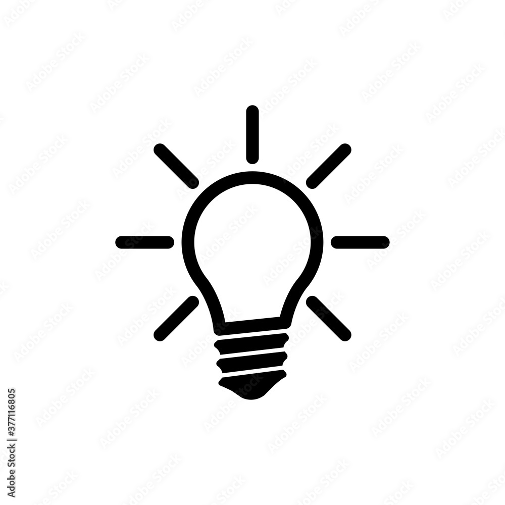 Poster light lamp icon. one of set web icon