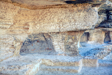 Ruined ancient room from stone Age 